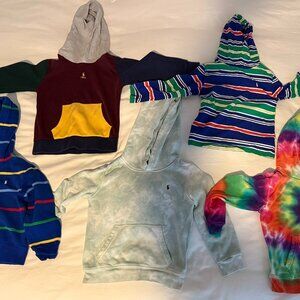 LOT OF 5 LIMITED EDITION GORGEOUS RALPH LAUREN SIZE 6 KID UNISEX HOODIES